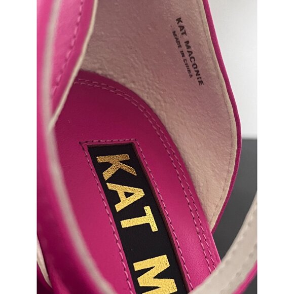 KAT MACONIE Missy Heels Platform Ankle Strap in Fuchsia size US 8 - Picture 3 of 13